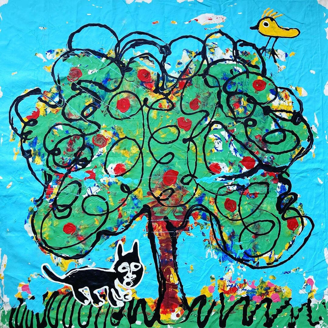 Pájaro y gato